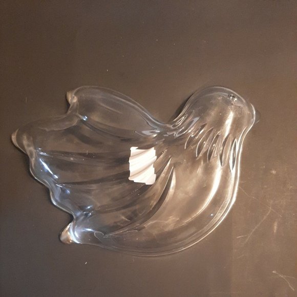 Mikasa Flying Bird Dove Clear Glass Trinket Dish Nut Candy Bowl Japan - Picture 5 of 7